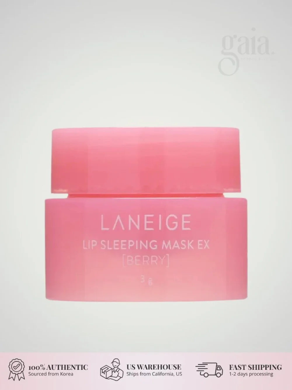 LANEIGE Lip Sleeping Mask EX Mini 3g Overnight Lip Mask Hydrating Berry